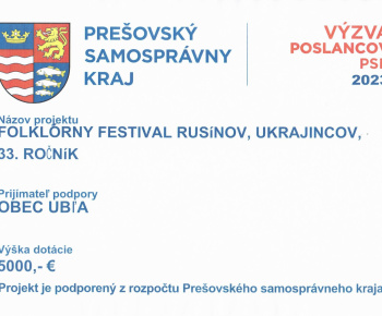 Aktuality / Folklórny festival Rusínov, Ukrajincov, 33. ročník - foto