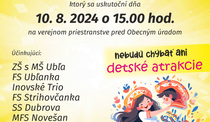 Folklórny festival Rusínov, Ukrajincov, 33. ročník